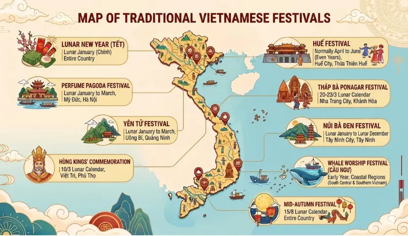 Fiestas tradicionales de Vietnam