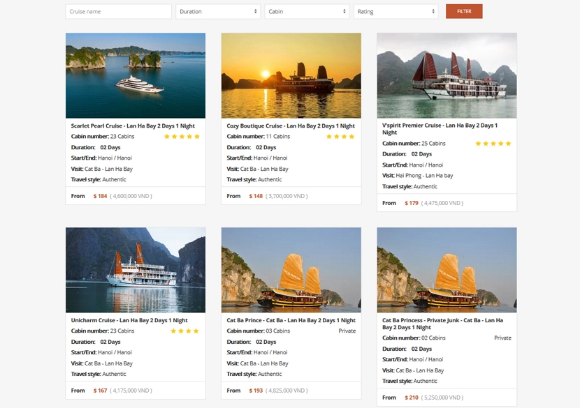 boat in Lan Ha Bay Vietnam