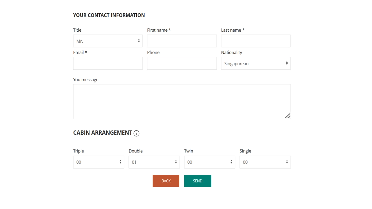 contact cruise in Lan Ha Bay Vietnam