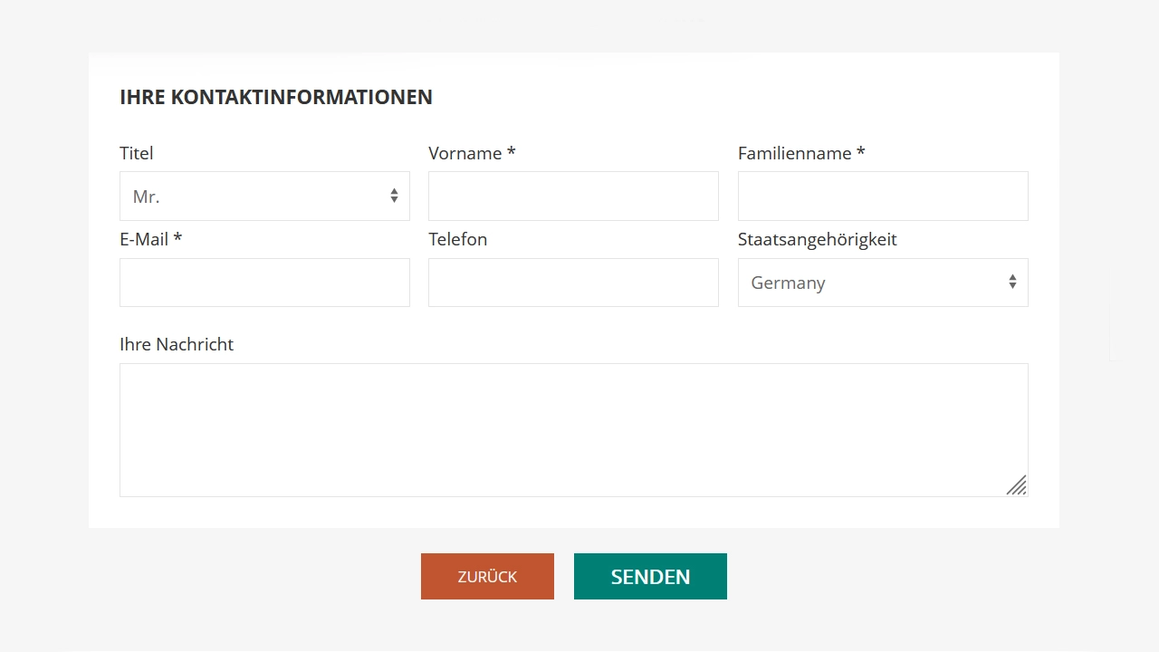 Geben Sie Ihre Kontaktdaten ein Lan Ha Bucht Kreuzfahrten