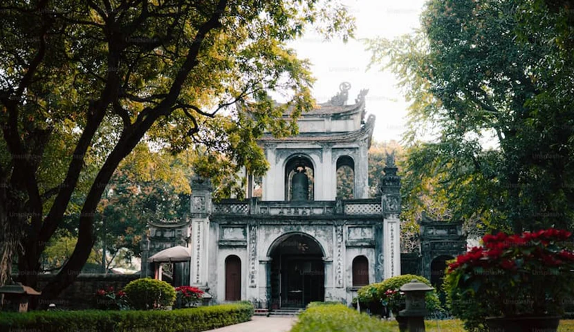 Ha Noi ancient building pagoda