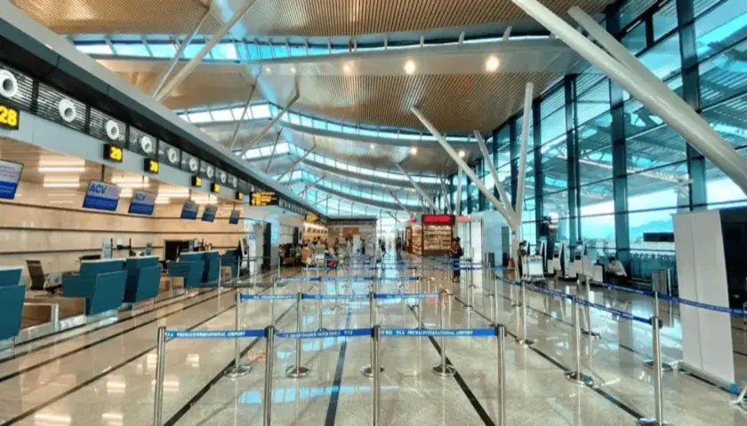 Inside Phu Bai International Airport