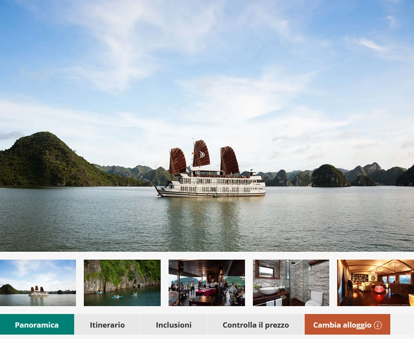 Prenotare una crociera nella baia di Halong