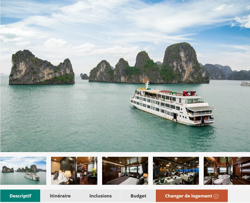 Réserver une croisière dans la baie d'Halong