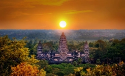Angkor Wat Temple at Sunrise