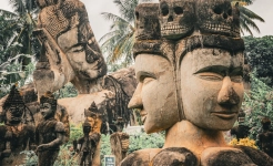 Buddha Park in Vientiane Laos
