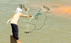 fishing in Laos